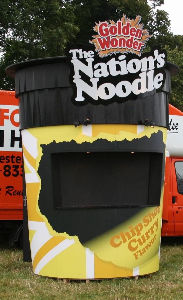 Music Festivals Exhibition Ideas- Pot Noodle Promotion Stand