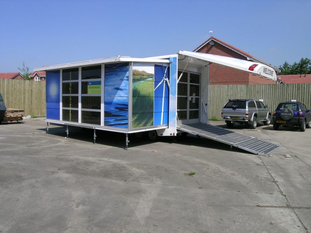 Outdoor exhibition stand design vehicle fitout